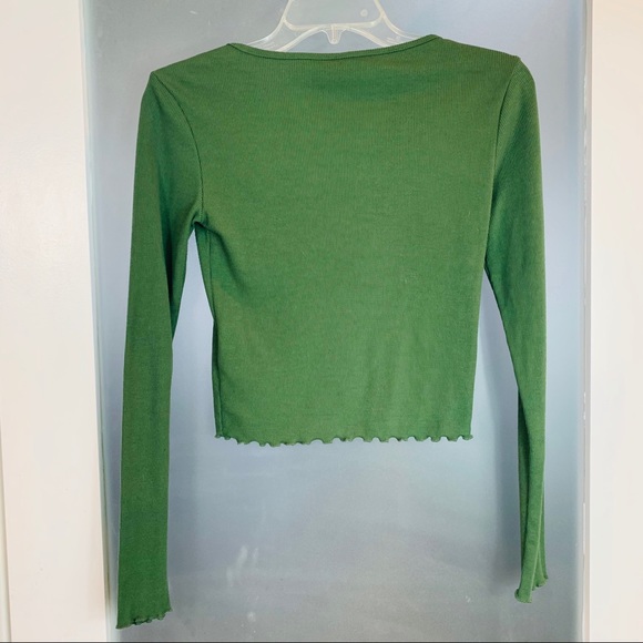 Divided | Ribbed Long Sleeve Crop Top S - Picture 2 of 8